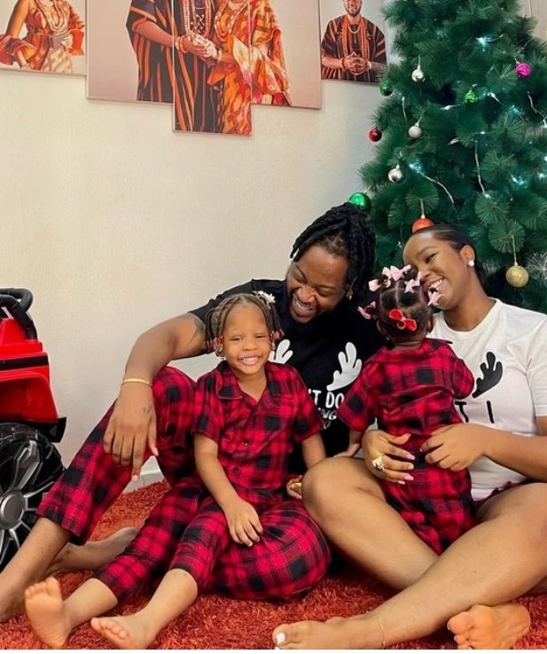 Ex Big brother Naija star Teddy A and Bam Bam celebrate their fifth traditional wedding anniversary.