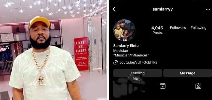 Lagos socialite “Sam Larry” deactivates Instagram account