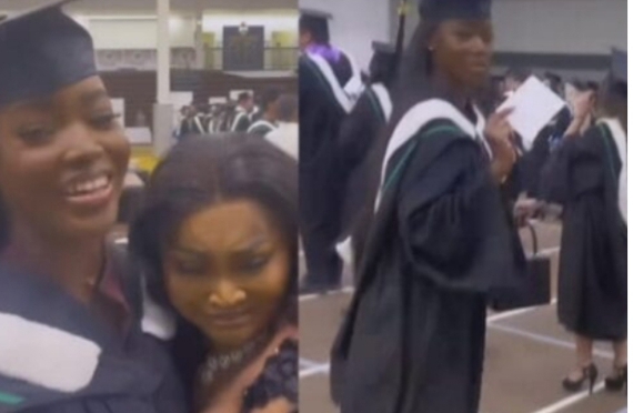 Mercy Aigbe writes  heartfelt letter to daughter after graduating from College