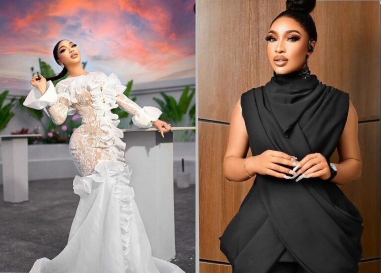 Tonto Dikeh turns head with sexy outfit as she attends Ex’s wedding