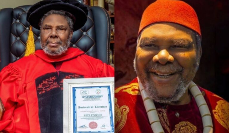 Nollywood Actor Pete Edochie bags two Doctorate Degree