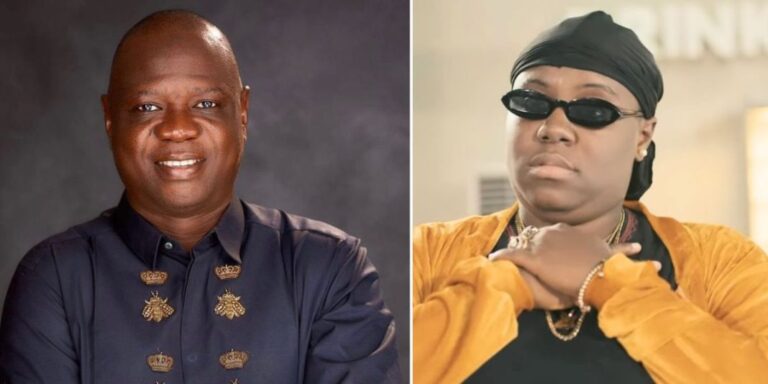 Nigerians strongly criticize singer Teni for allegedly disrespecting former President Buhari, but prostrate for socialite IBD Dende.