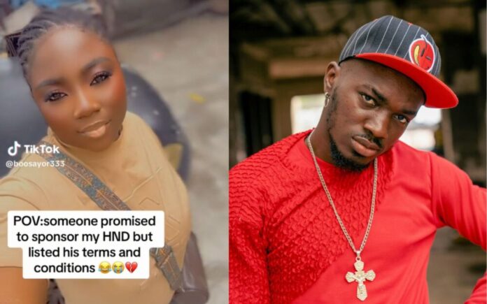 Man Gives Lady Bizarre Erotic Conditions to Sponsor Her HND, Lady Reacts